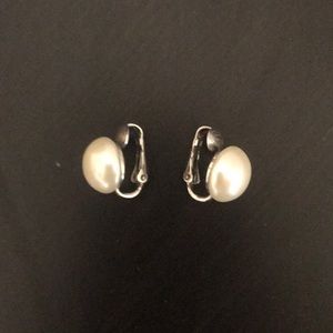 Pearl Clip On Earrings
